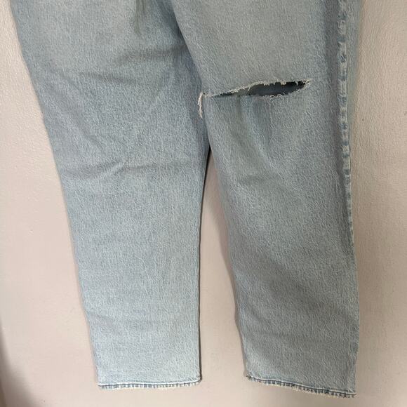NWT Abercrombie Fitch 90s Straight Leg Ultra High Rise Jeans Women's 34 18 Short - Picture 7 of 12